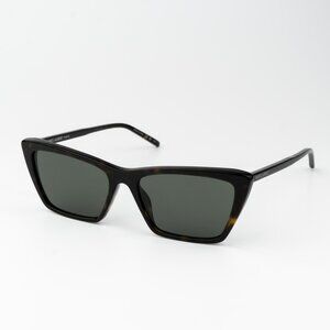 Saint Laurent Men Sunglasses Havana Grey Cat Eye SL737 MICA THIN 002 BRAND NEW